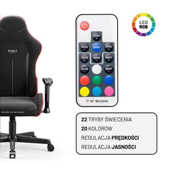 Gaming-stol Diablo Chairs X-Starter Sort 20 farver