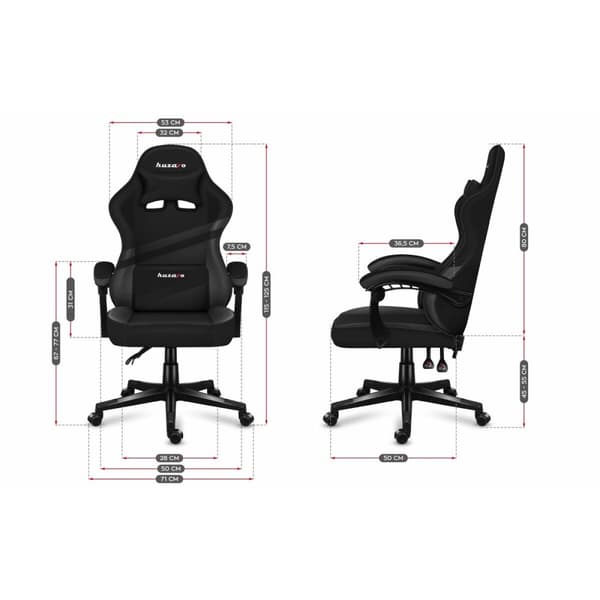 Gaming-stol Huzaro HZ-Force 4.4 Carbon Sort