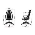 Miniatyrbillede 6 af 6: Gaming-stol Huzaro HZ-Force 2.5 White Mesh         Hvid Sort