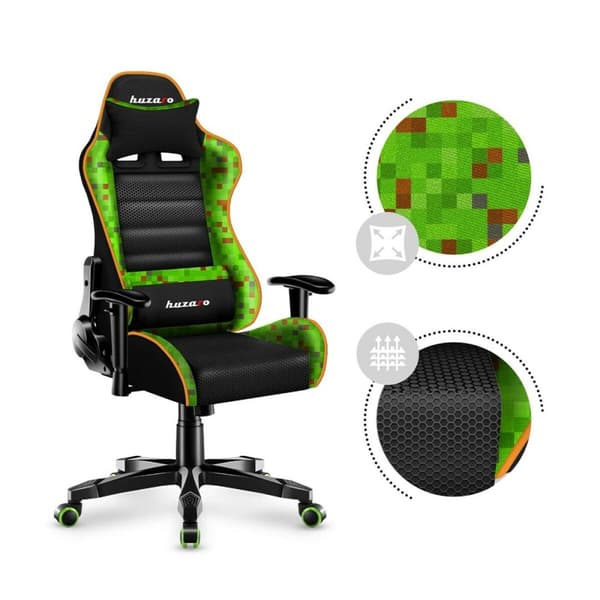 Spelstol Huzaro HZ-Ranger 6.0 Pixel Mesh Svart/Blå