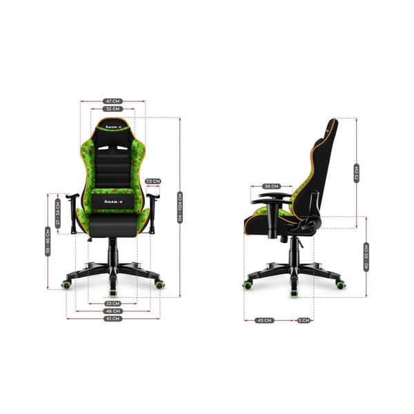 Spelstol Huzaro HZ-Ranger 6.0 Pixel Mesh Svart/Blå