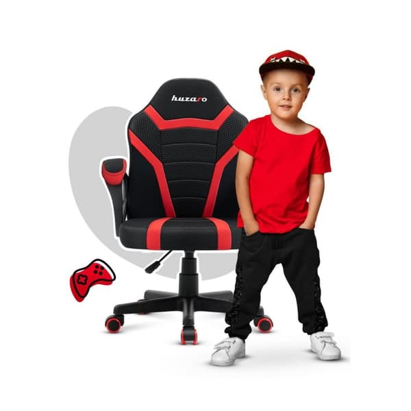 Spelstol Huzaro HZ-Ranger 1.0 red mesh          Svart Röd