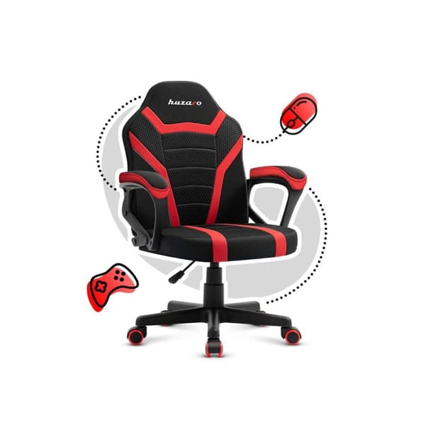 Spelstol Huzaro HZ-Ranger 1.0 red mesh          Svart Röd