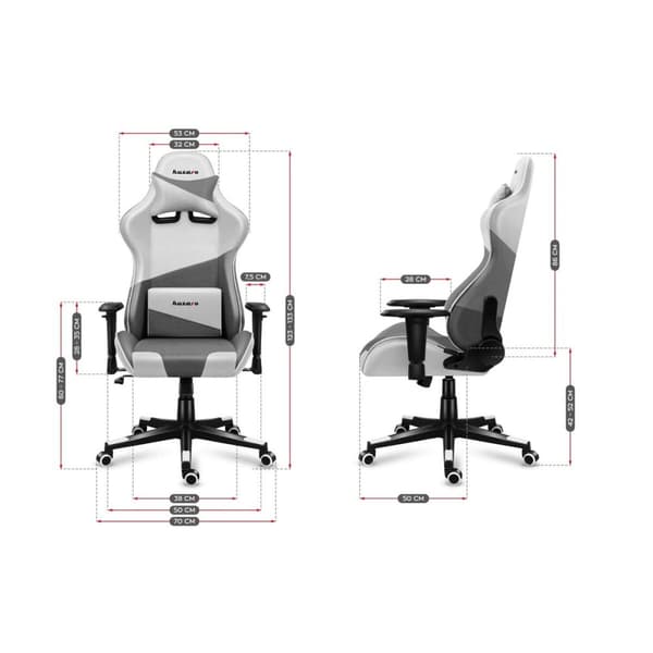 Gaming-stol Huzaro Hz-Force 6.2 White Mesh Hvid
