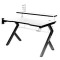 Miniatyrbillede 6 af 6: Skrivebord Gaming Huzaro HZ-Hero 5.0 White Hvid Sort Kulfiber 120 x 60 cm