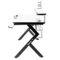 Miniatyrbillede 2 af 6: Skrivebord Gaming Huzaro HZ-Hero 5.0 White Hvid Sort Kulfiber 120 x 60 cm