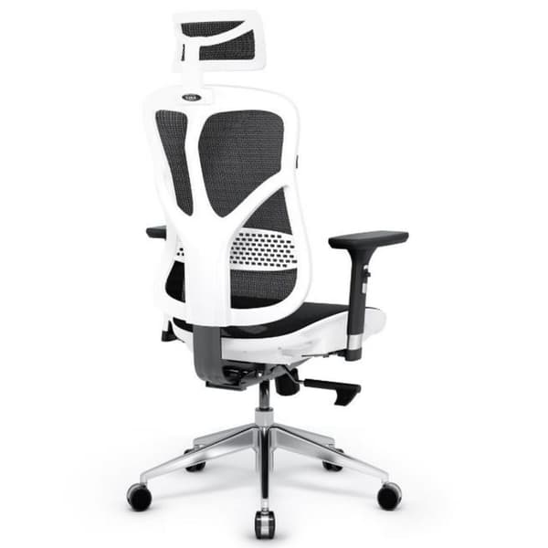 Gaming-stol Diablo Chairs Diablo V-BASIC Hvid Sort
