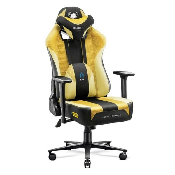 Gaming-stol Diablo Chairs Diablo X-PLAYER 2.0. KING Gul Sort