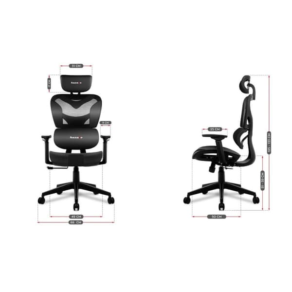 Gaming-stol Huzaro Combat 8.0 Carbon Sort