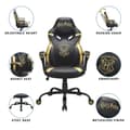 Miniatyrbild 3 av 4: Harry Potter - Junior Gamer Seat - Kontorsstol - Officiellt licensierad Hogwarts Black and Gold Gaming Chair