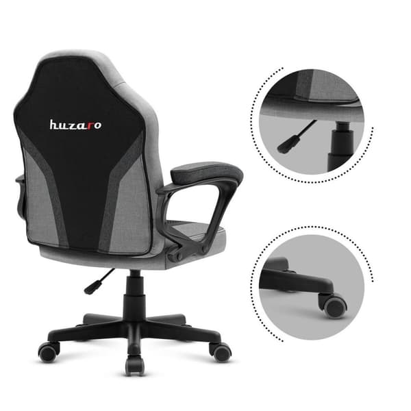 Gaming-stol Huzaro Ranger 1.0 Grey Mesh Sort/Grå