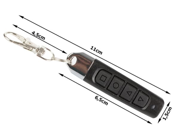 Universal Fjärrkontroll 433,92 MHz - Fast kod - Garageport