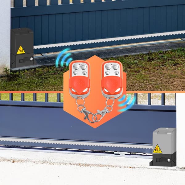 Set med 2 fjärrkontroller för garageportar, universalfjärrkontroll för garageportar, 433 MHz fjärrkontroll för kloning av garageportar