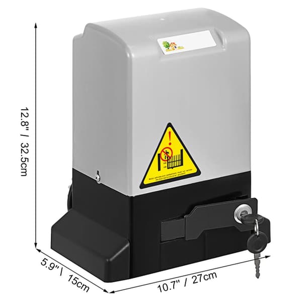 1300lbs 370W 13m/min elektrisk automatisk skjutportsöppnare kit, hög rörelsehastighet, tyst drift, säker och bekväm att använda