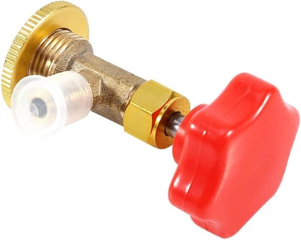 Burköppnare Tap Tapper M14/1/4" SAE Bil ​​Luftkonditionering Köldmedium Burkventil Röd Flasköppnare