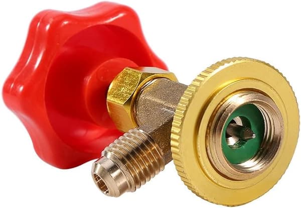 Burköppnare Tap Tapper M14/1/4" SAE Bil ​​Luftkonditionering Köldmedium Burkventil Röd Flasköppnare