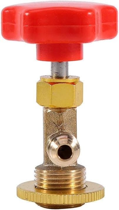 Burköppnare Tap Tapper M14/1/4" SAE Bil ​​Luftkonditionering Köldmedium Burkventil Röd Flasköppnare