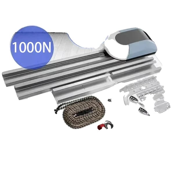 Garageportöppnare, 120W motoreffekt, 12m² täckning,1000N
