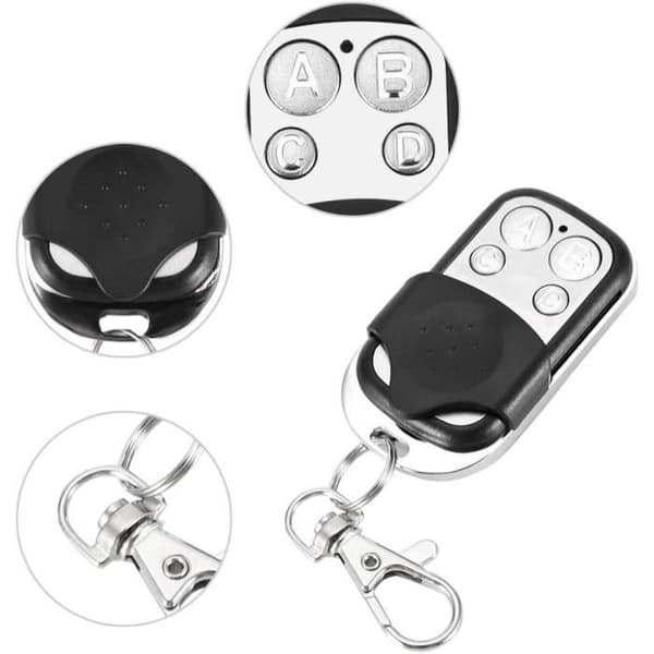 4st Universal Cloning Trådlös fjärrkontroll Fob-nyckel för garageport 433mhz fjärrkontroll Garageport