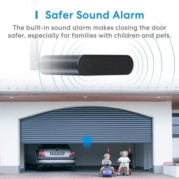 Meross - Smart Wi-Fi garageportöppnare kompatibel med 3 garageportar