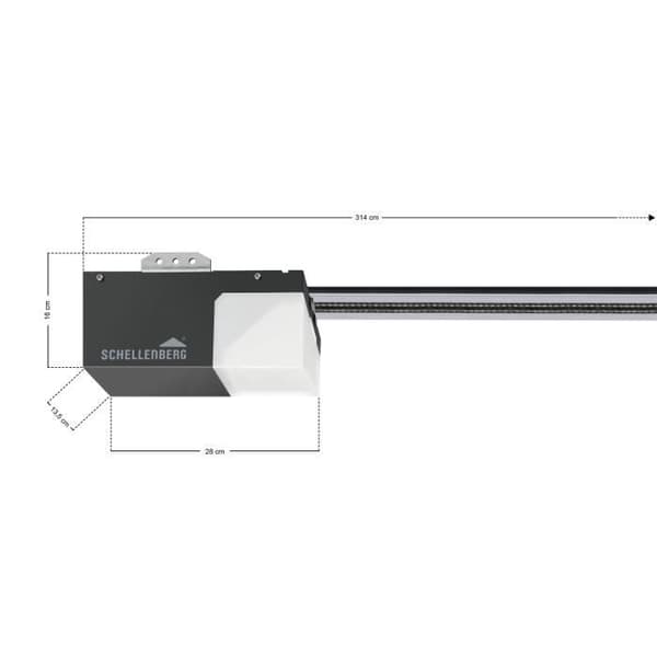 Garageportsmotorisering - SCHELLENBERG - DRIVE Action Kit - 500N - Tilting