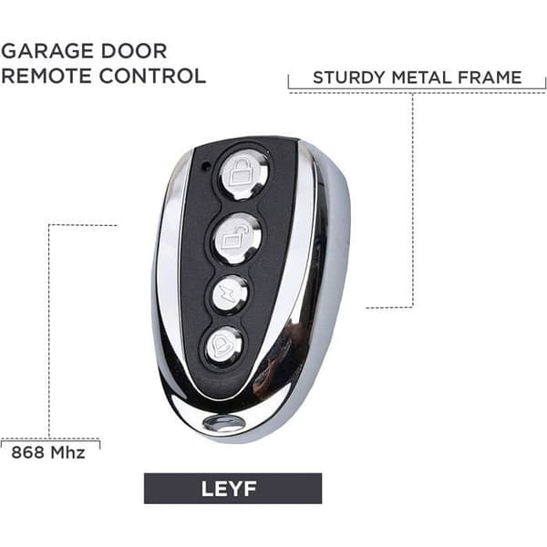 LEYF 2 X Garage Dörröppnare Fjärrkontroll 868MHz
