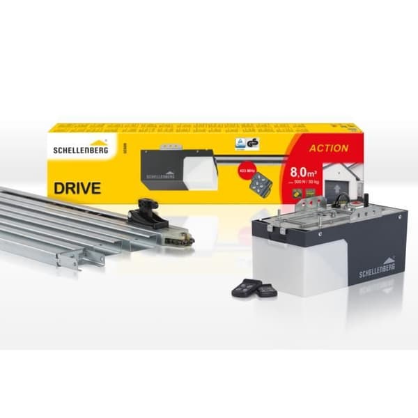 Garageportsmotorisering - SCHELLENBERG - DRIVE Action Kit - 500N - Tilting