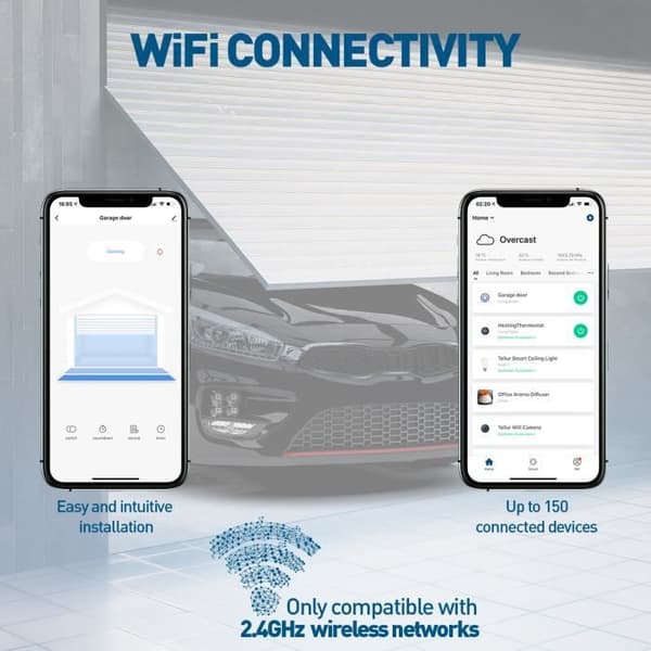 Tellur WiFi Garageport Control Kit, Vit