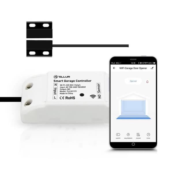 Tellur WiFi Garageport Control Kit, Vit