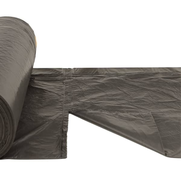 vidaXL affaldsposer med lukkesnor 250 stk. 120 l sort