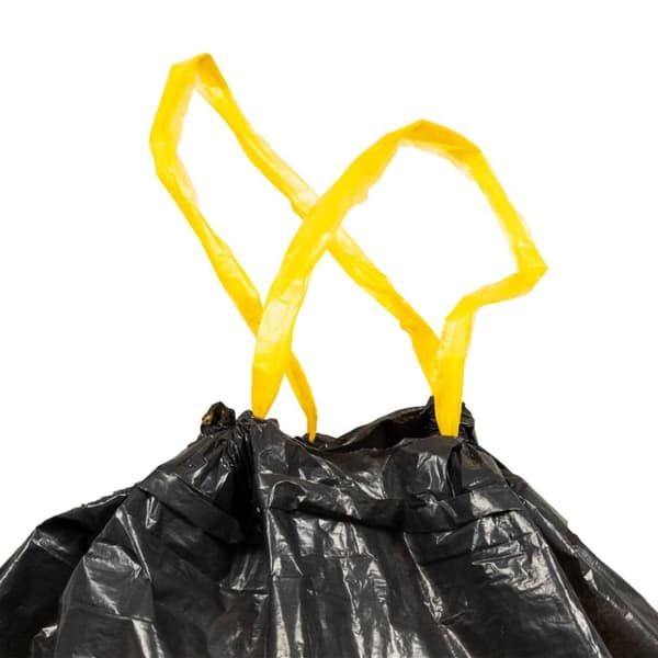 vidaXL affaldsposer med lukkesnor 250 stk. 120 l sort