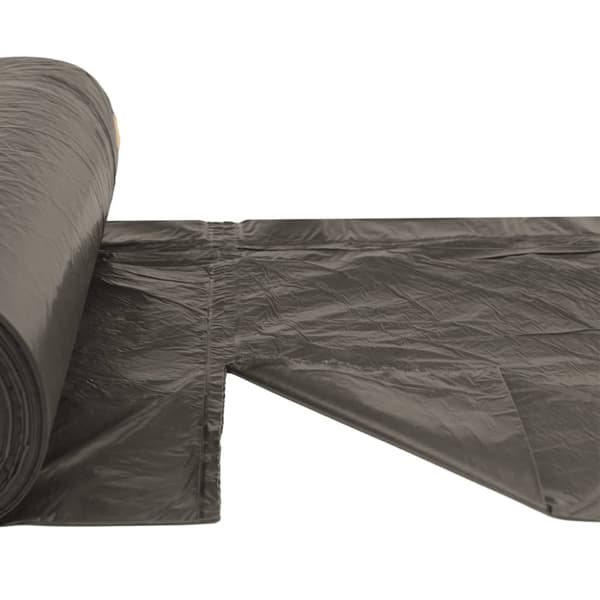 vidaXL affaldsposer med lukkesnor 150 stk. 240 l sort