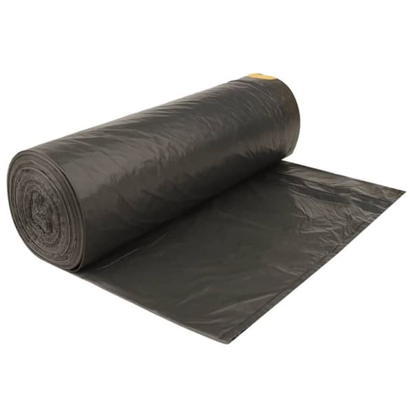 vidaXL Søppelposer med snorer 250 stk svart 240 L