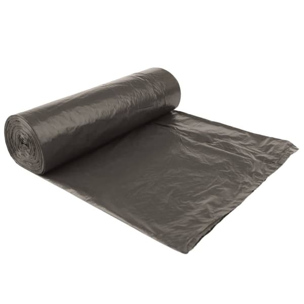 vidaXL affaldsposer med lukkesnor 250 stk. 35 l sort