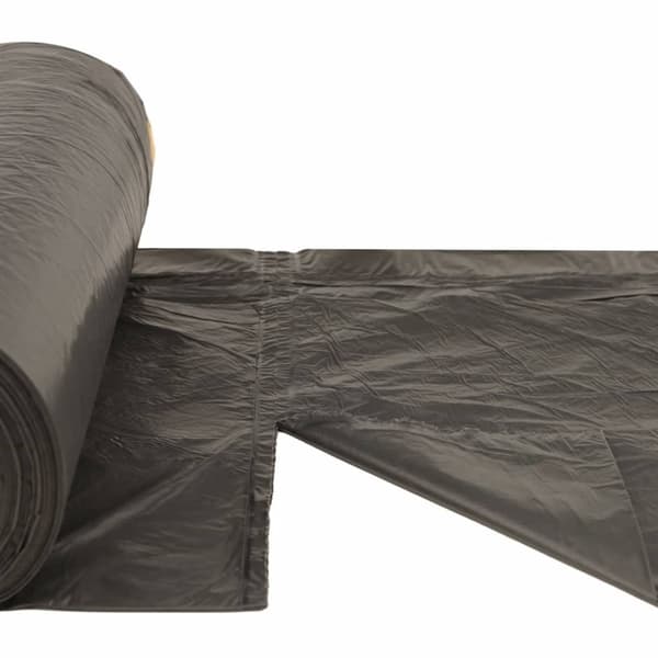vidaXL affaldsposer med lukkesnor 250 stk. 35 l sort