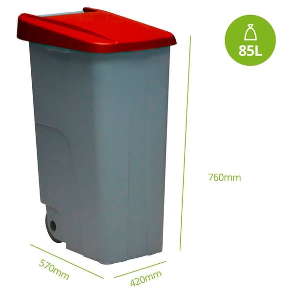 Denox Behållare Med Hjul 23440.254 85l Durchsichtig