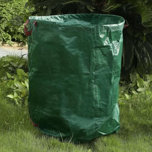 OUTAD Trädgårdsavfallspåsar - 272L - Grön - Solid