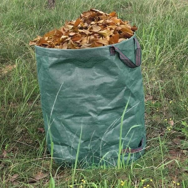 63 gallon trädgårdsväska | Bärbar Heavy Duty Återanvändbar soppåshållare | [411] Leaf Yard Waste Bag
