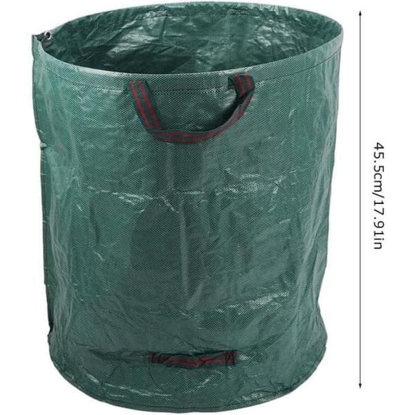 63 gallon trädgårdsväska | Bärbar Heavy Duty Återanvändbar soppåshållare | [411] Leaf Yard Waste Bag