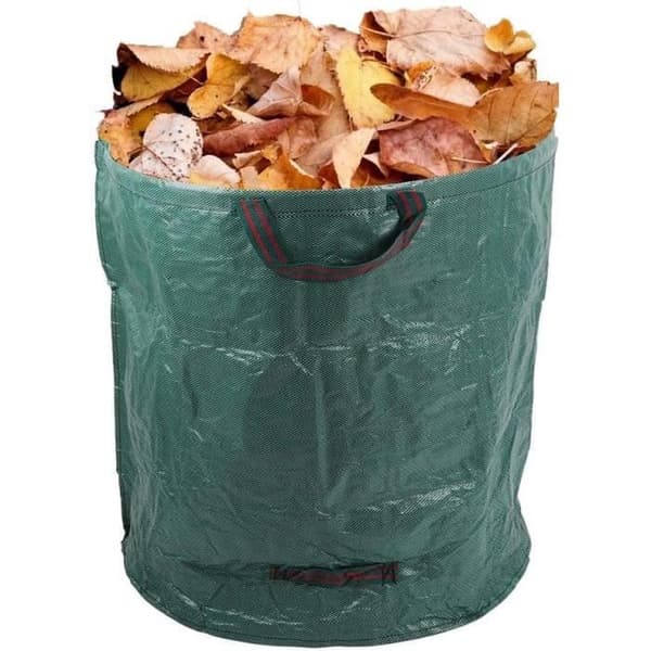 63 gallon trädgårdsväska | Bärbar Heavy Duty Återanvändbar soppåshållare | [411] Leaf Yard Waste Bag