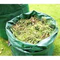 Miniatyrbild 4 av 4: HAPPY-Pack of 3 272L Extra Heavy Duty Trädgårdsväska med handtag Green Leaf Collection Bag med PP-tyg H76cm D67cm