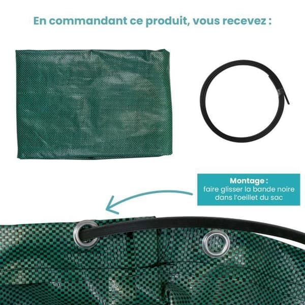 Lot 5 Trädgårdsväska 272L med vattentäta handtag SKYLANTERN - Grön - Återanvändbar