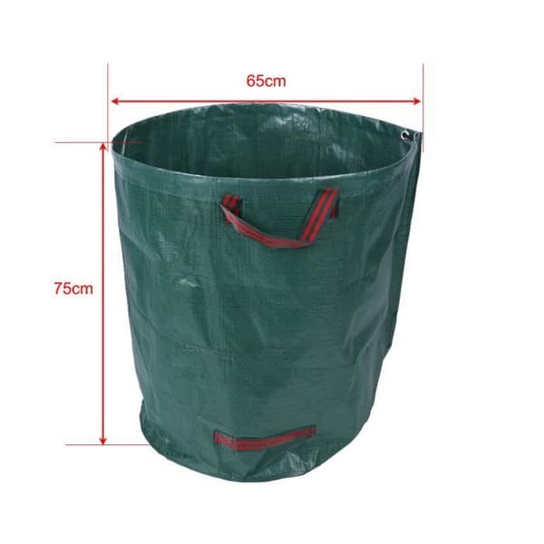 Garnaco® DEUBA | Set med 4 trädgårdspåsar - 280 liter, max. 50 kg | Ergonomiska handtag