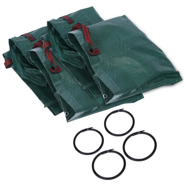 Garnaco® DEUBA | Set med 4 trädgårdspåsar - 280 liter, max. 50 kg | Ergonomiska handtag