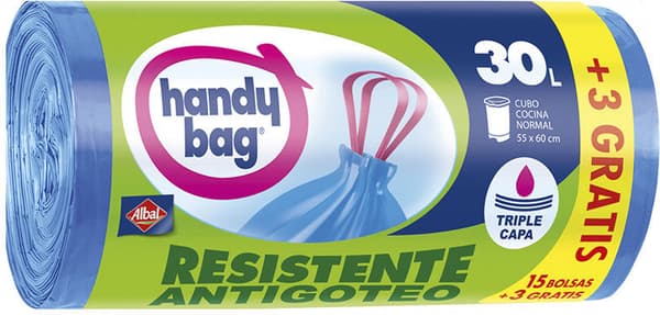 Albal Handy Bag Antibacterias Garbage Bag 30 L 18 u