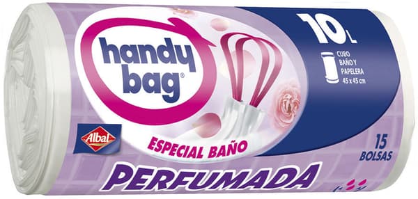 Rubbish Bags Albal Handy Bag Perfumed Baths 15 x 10 L