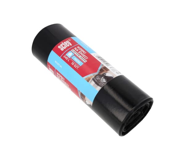 Hushållsavfallspåsar 240l, 10 st 0,04 mm Scley