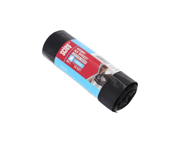 Husholdningsaffaldsposer 60l, 10 stk 0,025mm Scley