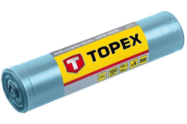Raskaat jätepussit 80 L, 100 mic