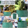 Miniatyrbild 4 av 4: INN Trädgårdsavfallspåsar 2 st 500L Vattentät Leaf Bag Garden Leaf Bag Skräpuppsamlingspåse med handtag